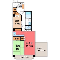 エクシール東宿郷の物件間取画像